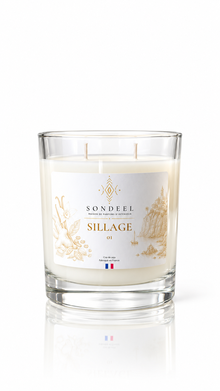 01 SILLAGE — Bougie parfumée 220 g
